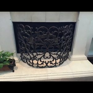 Wrought Iron Fireplace Screen